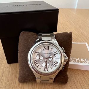 Michael Kors Silver Watch | MK5713 with box and tags and spare links
